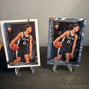 Topps NBA San Antonio Spurs Carter Bryant rookie card set